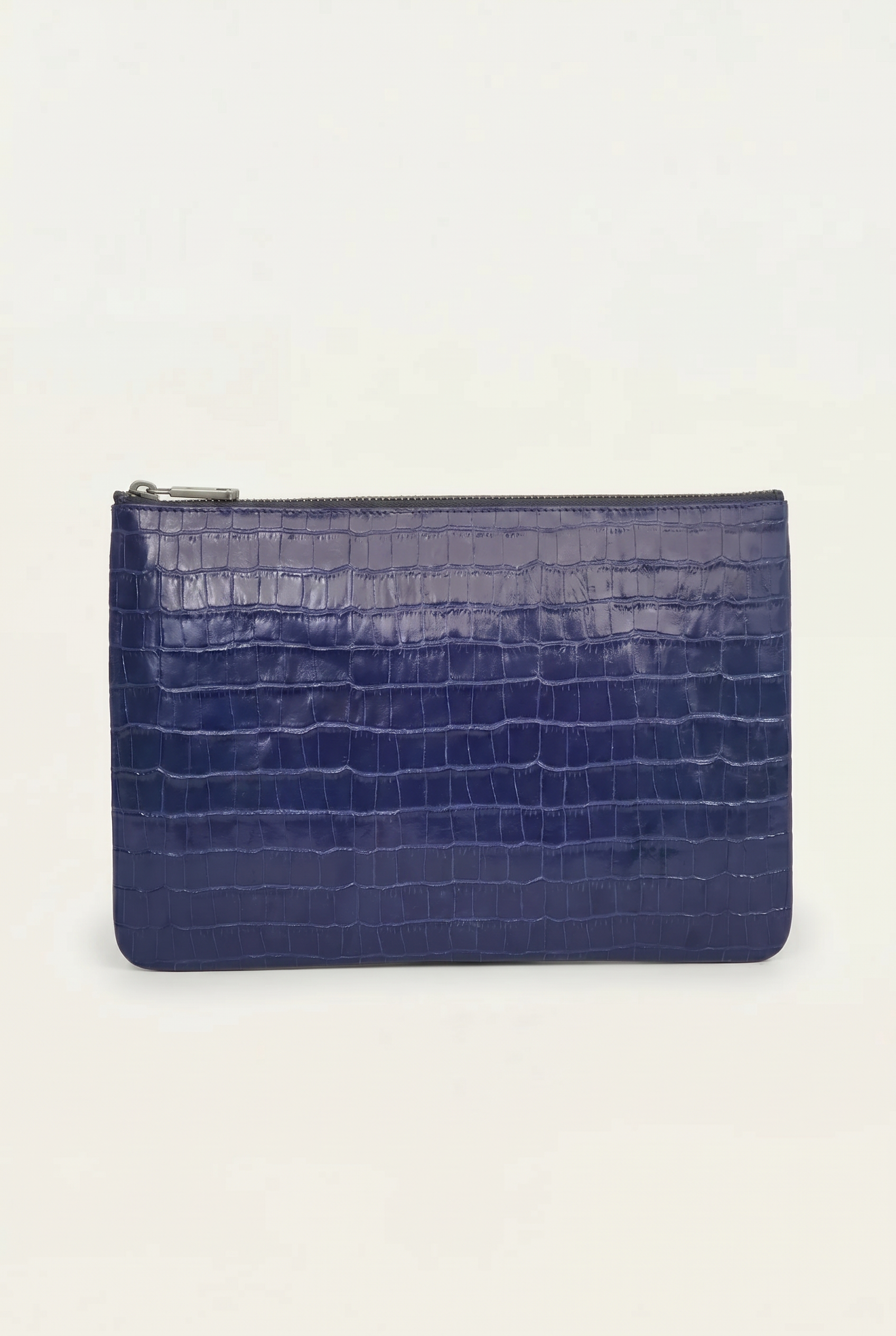 Timassi Timsah Desenli Clutch - Lacivert