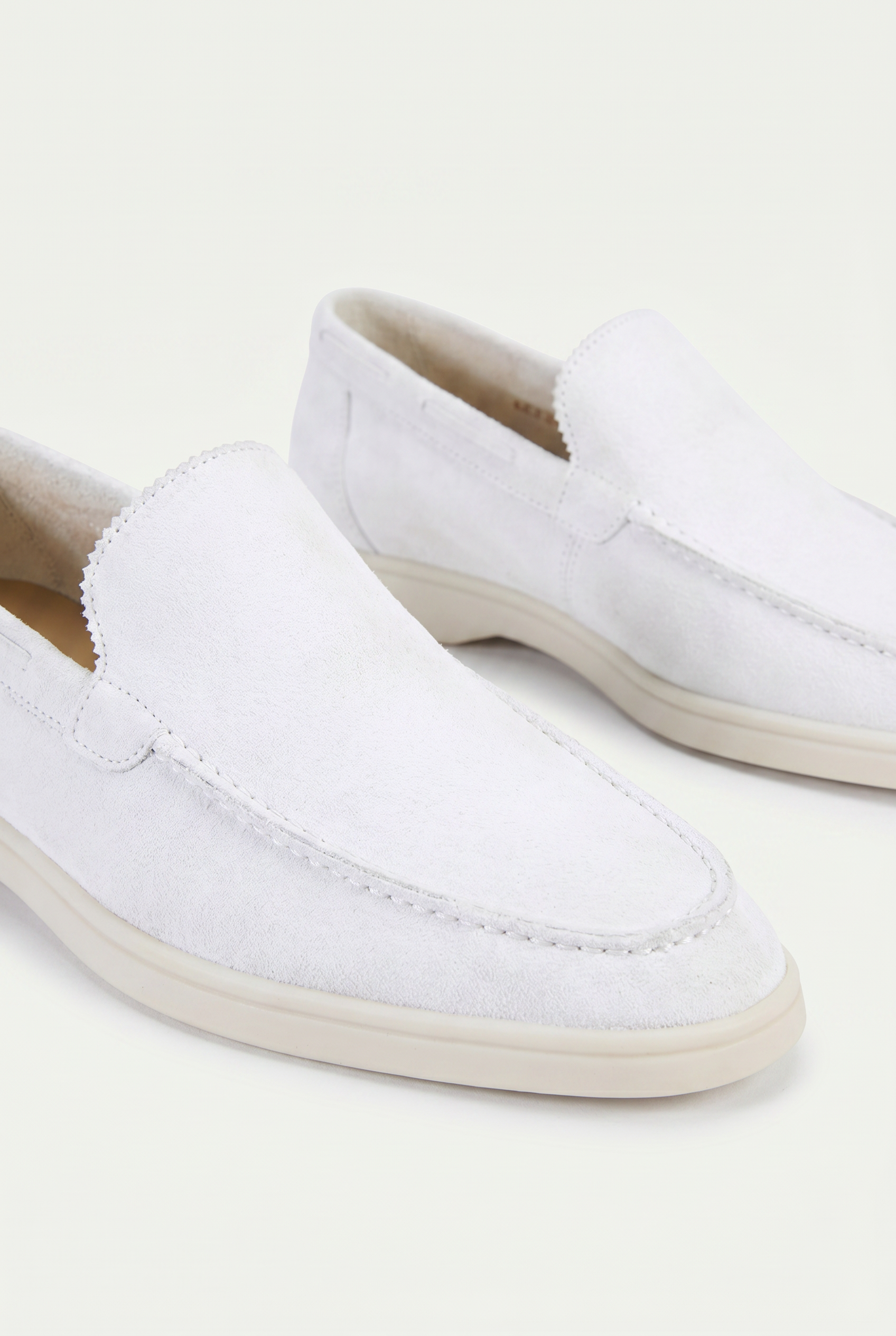 Timassi süet loafer - Beyaz taban detayı
