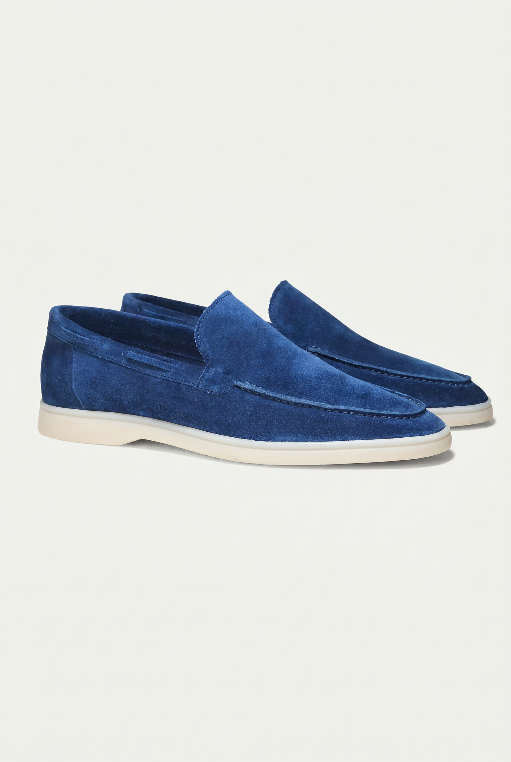 Timassi süet loafer - Safir Mavisi yan görünüm