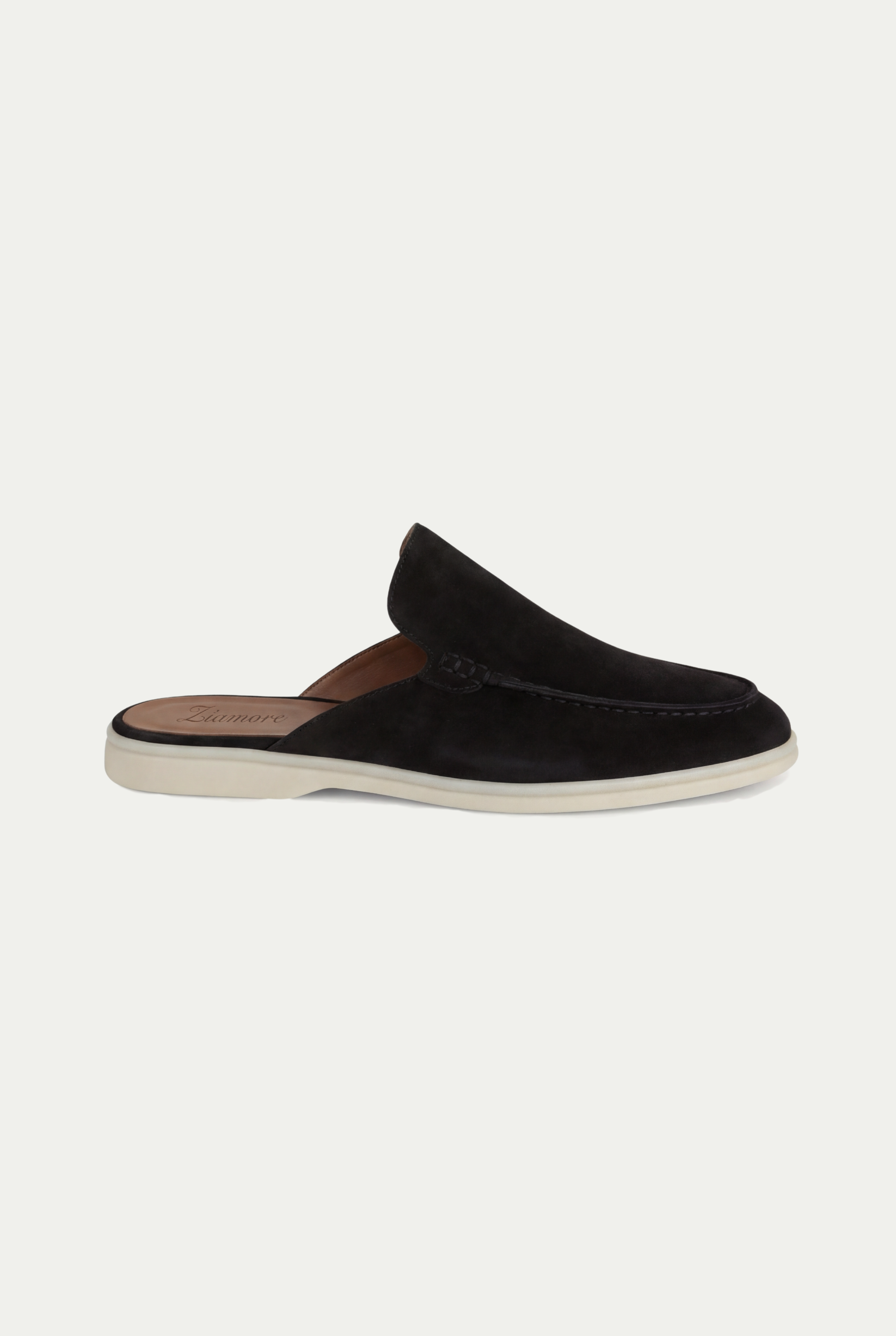 Timassi Yacht Süet Mule - Siyah