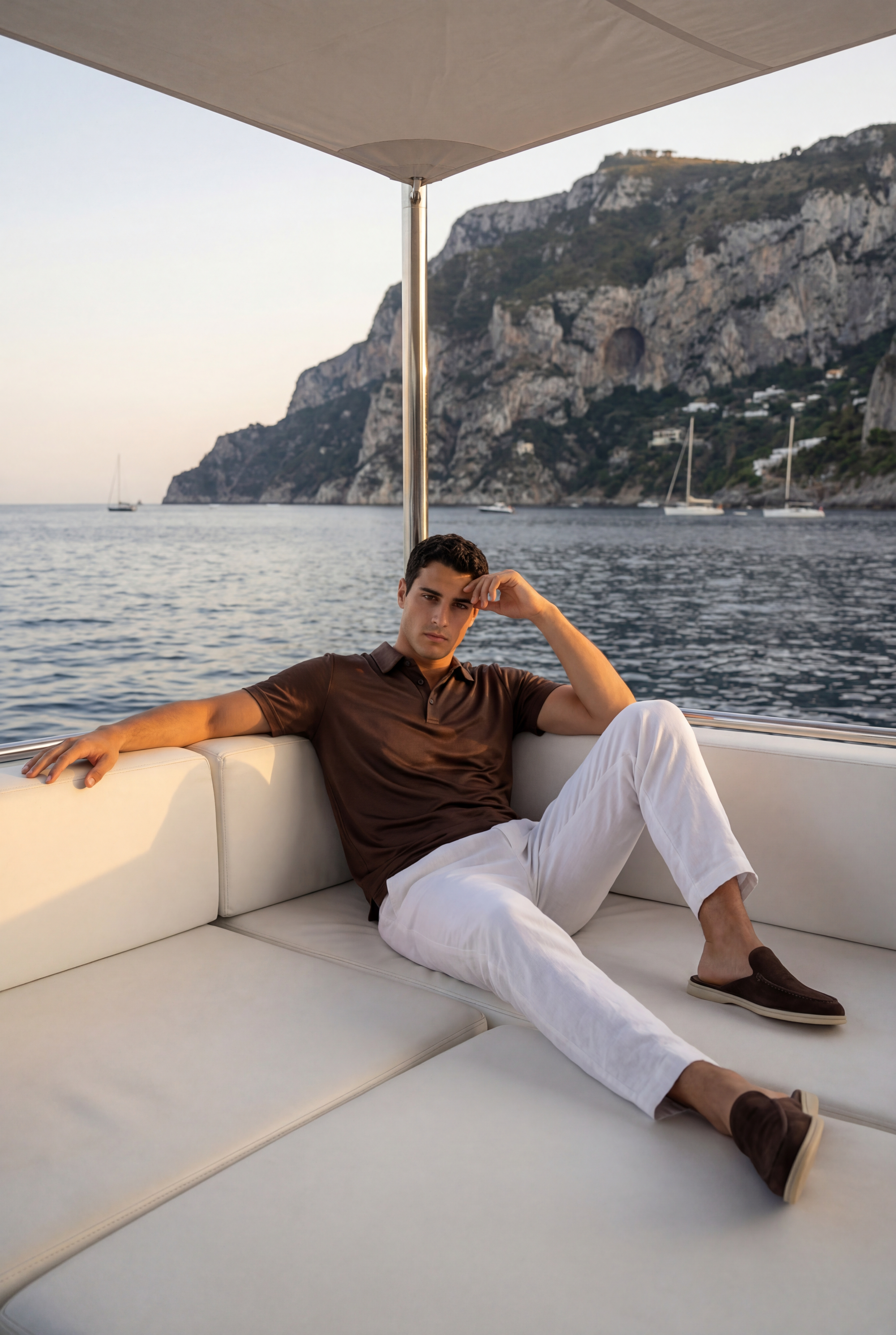 Timassi Portofino Polo - Kahverengi arka görünüm
