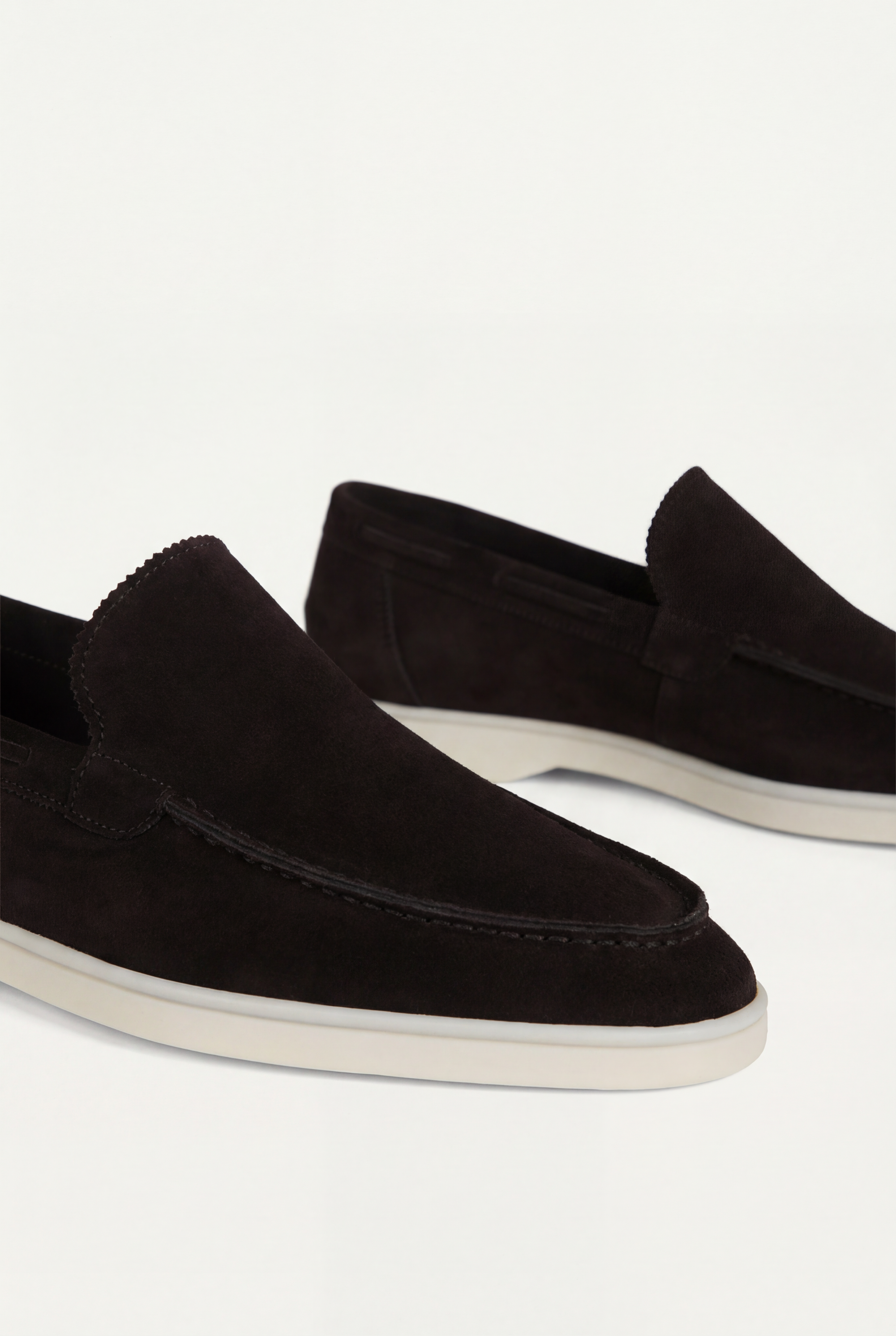 Amalfi Klasik Süet Loafer - Siyah