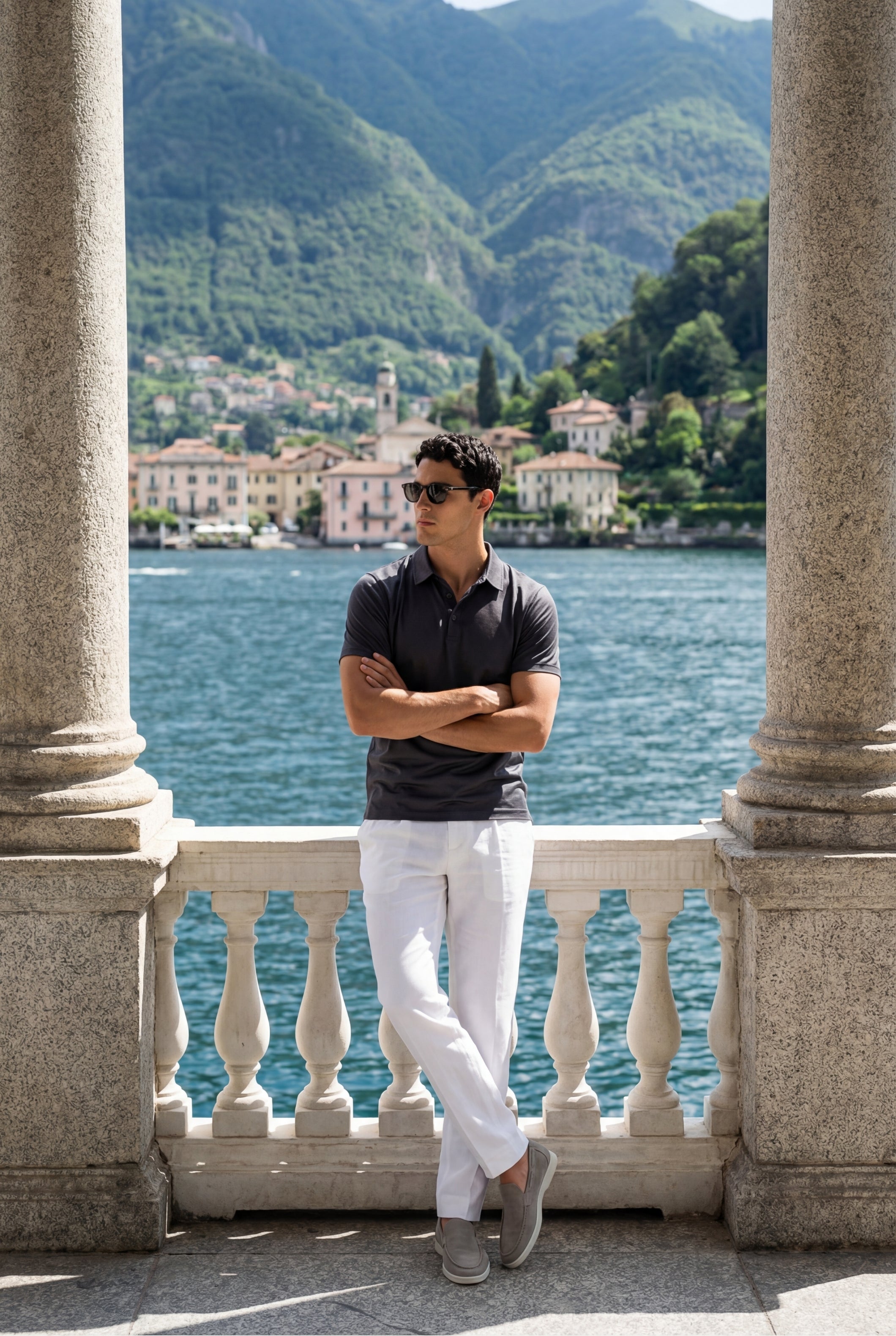 Timassi Portofino Polo - Gri arka görünüm