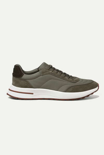 Portofino Süet Sneaker - Zeytin Yeşili