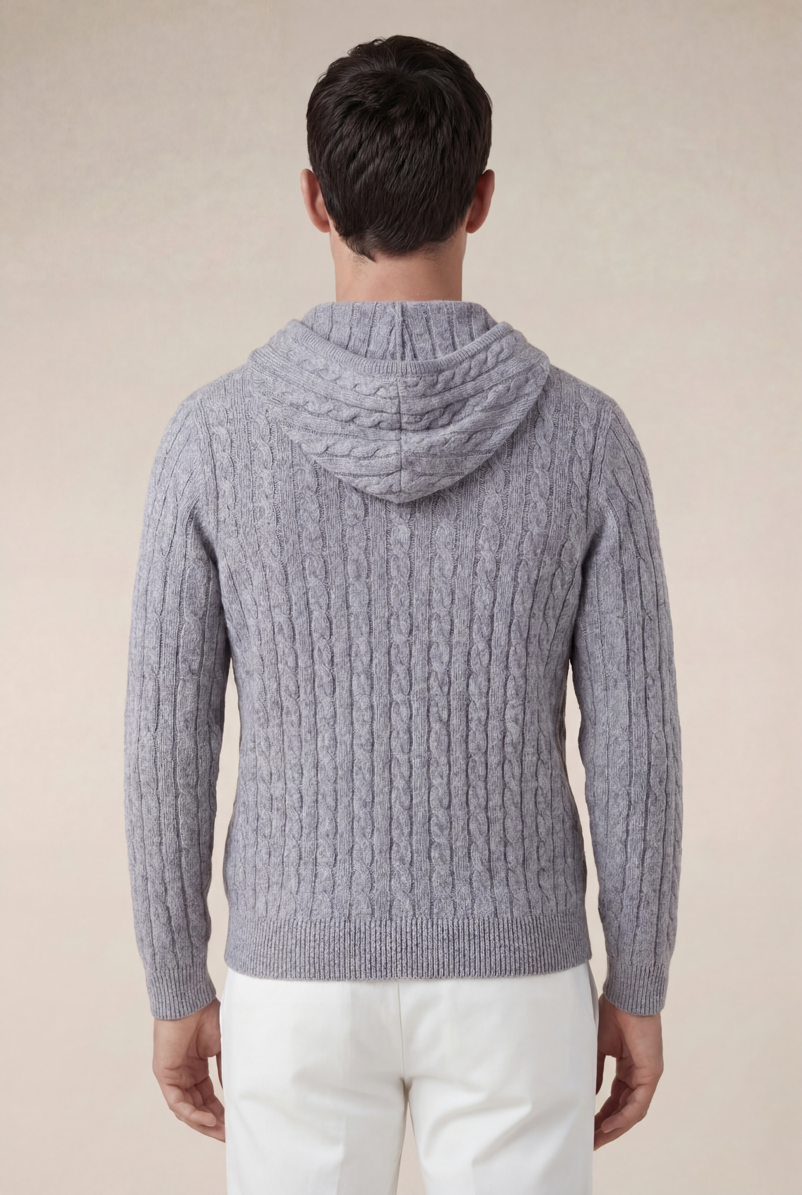 Como Kaşmir Kapüşonlu Sweatshirt - Gri