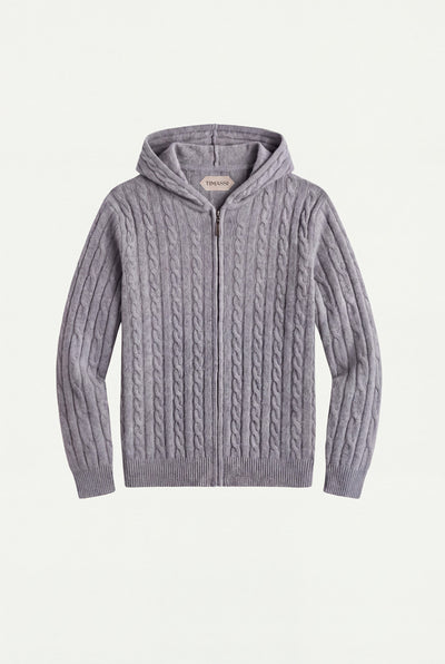 Como Kaşmir Kapüşonlu Sweatshirt - Gri