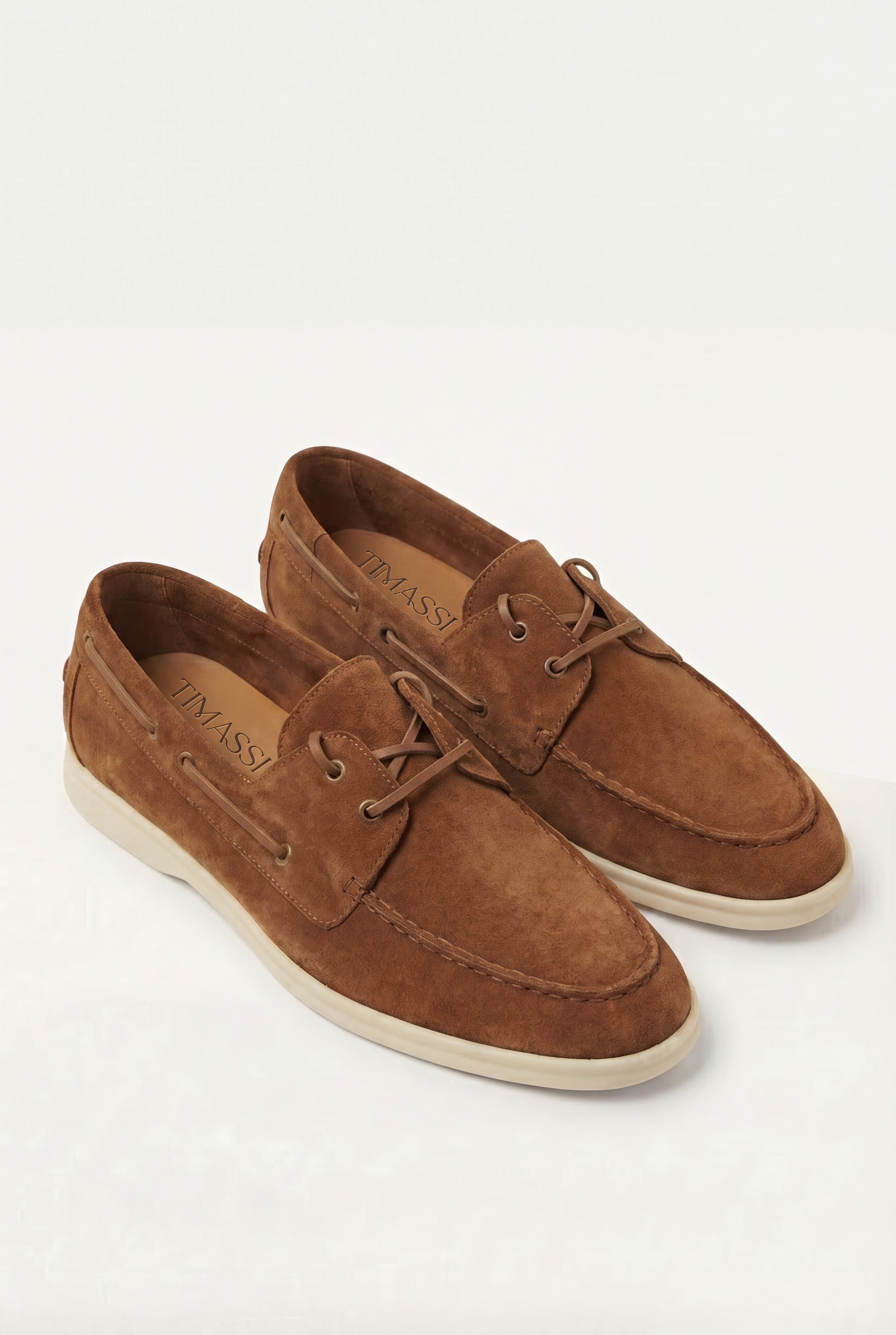 Timassi Amalfi Süet Loafer - Kahverengi - ayak üzerinde
