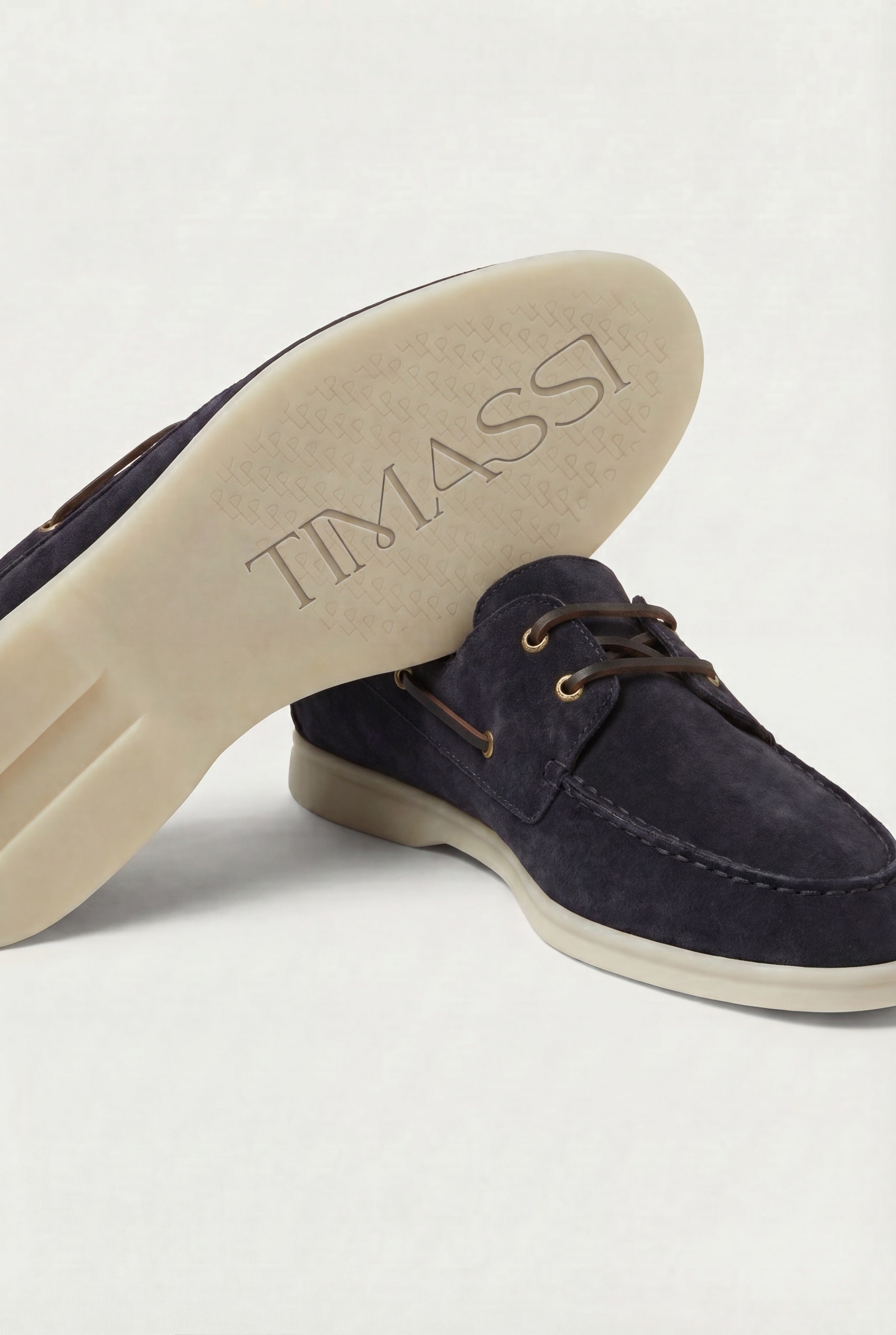 Timassi Amalfi Süet Loafer - Lacivert - yakın çekim